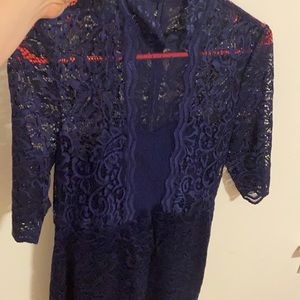 EXPRESS Wow gorgeous lace blue dress